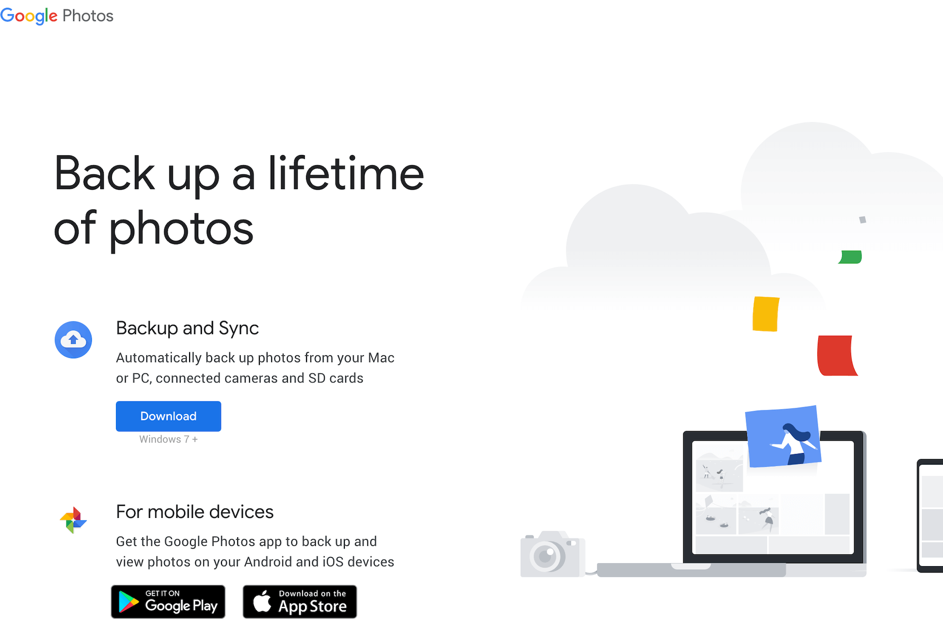 automatically download google photos to computer