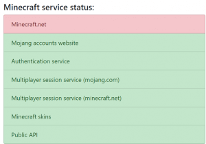 minecraft server status