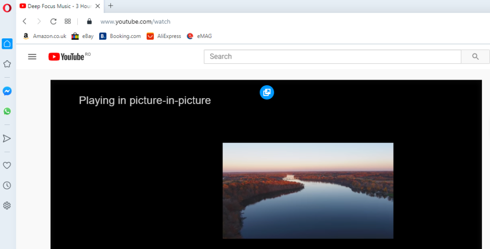 watch videos in opera