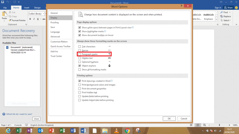 How to Get Rid of the Paragraph Symbol in Microsoft Word