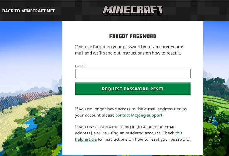 how to get into minecraft again