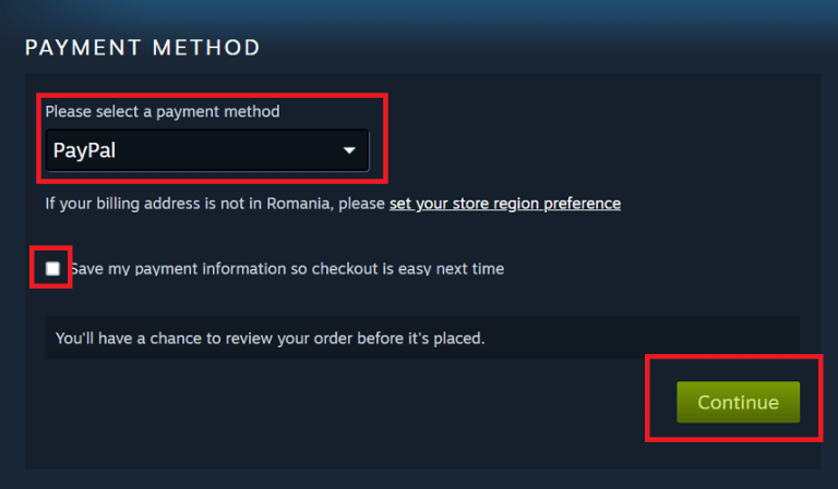 How to fix PayPal payment failing on Steam