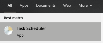 task scheduler - OneDrive can't run with full admin rights