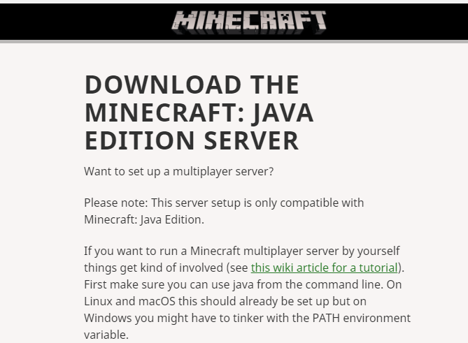 Minecraft server not working