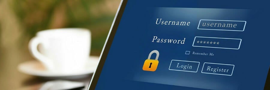 use username and password to log in