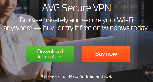 You can download a AVG Secure VPN free trial