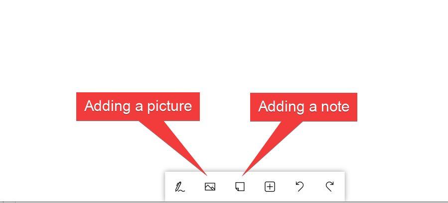 how to add a pictu and a sticky note