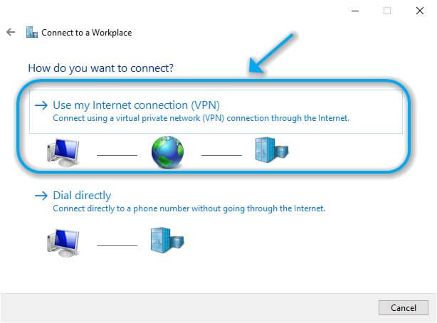 Creating a VPN connection
