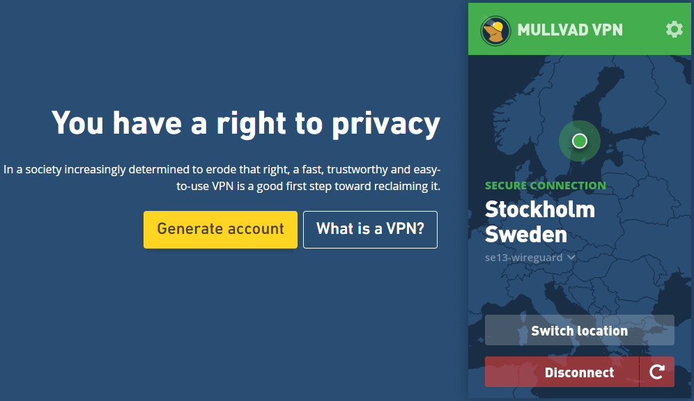 Mullvad VPN is one of the safest VPN apps