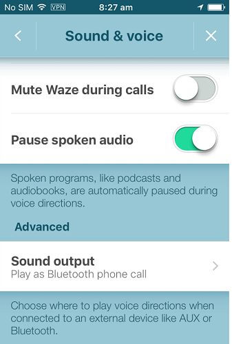 Waze audio not working