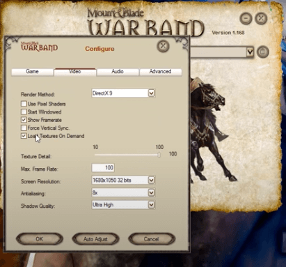 Runtime mount and blade error