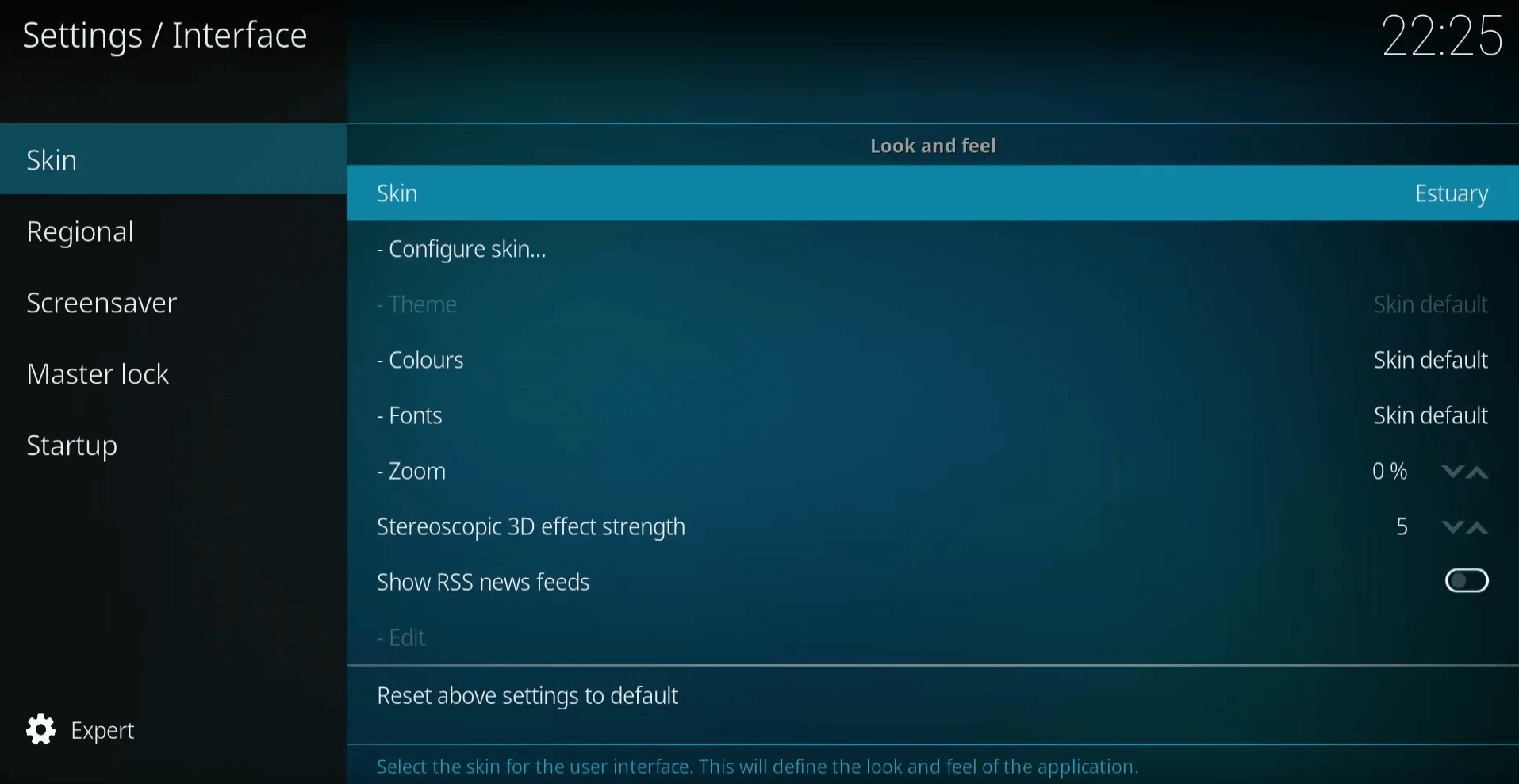 Interface options kodi your library is currently empty