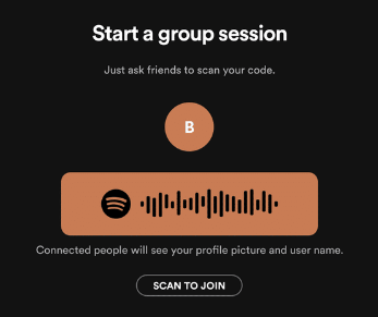 start a group session spotify