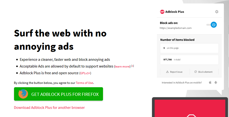 adblocker cox browser alert