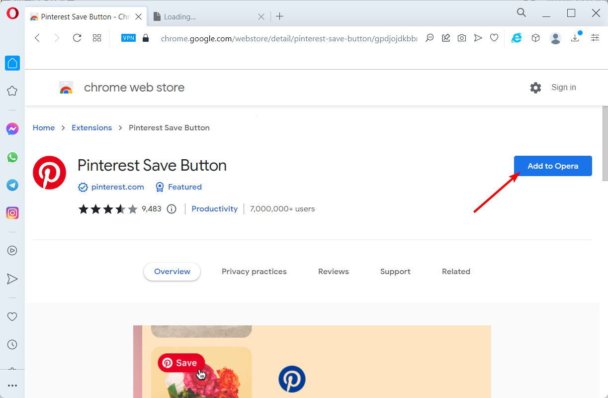 add-to-opera pinterest browser button