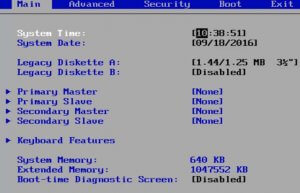 Warning temperature bios что это