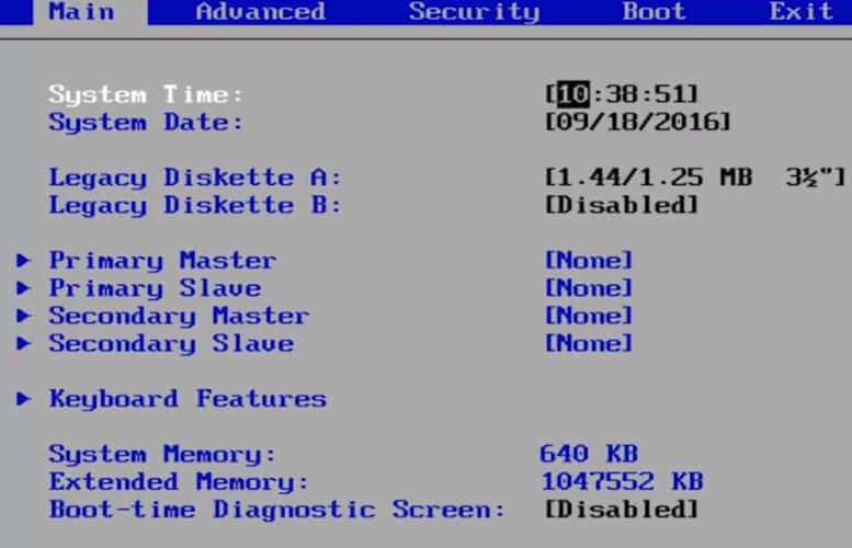 check cpu temp in bios