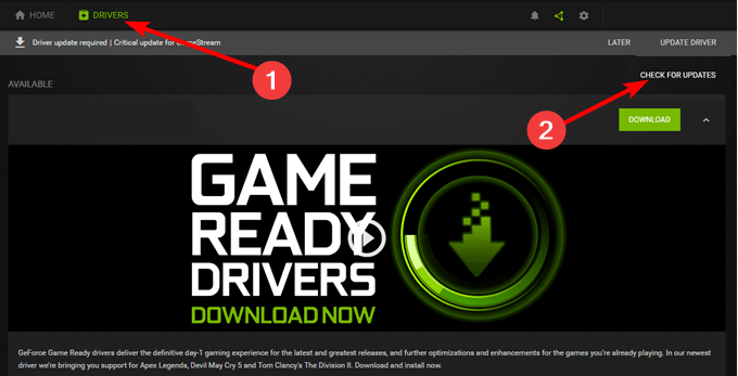 check driver geforce experience not detecting games