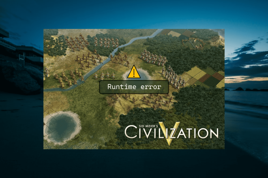 civ 5 runtime error