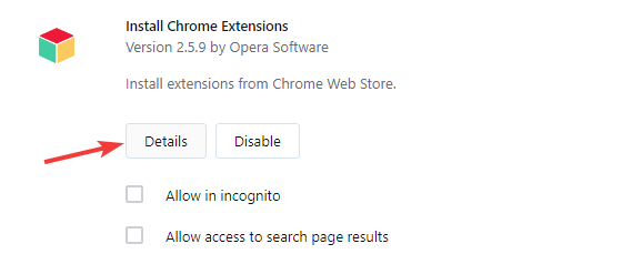 details opera extension browser toolbar