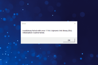 fix loadlibrary failed with error 1114 in Windows
