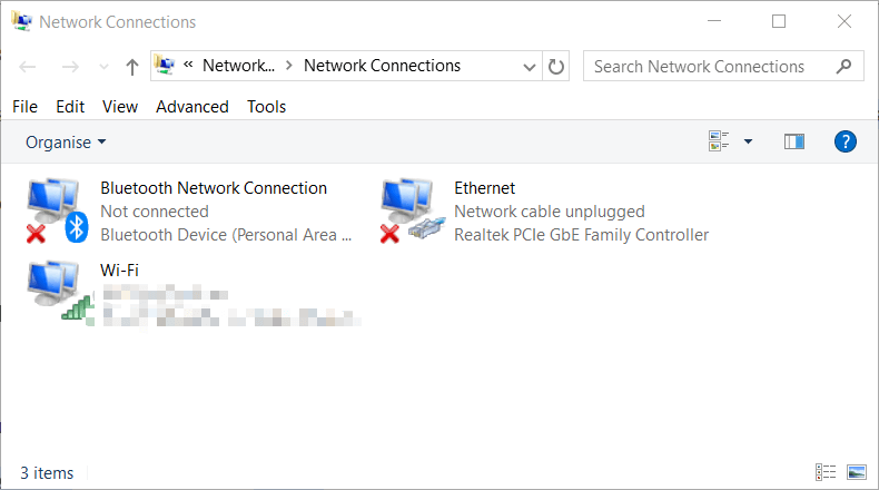 Network Connections applet hulu error 5005, 5003