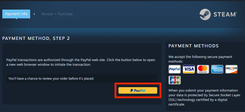 purchase steam options
