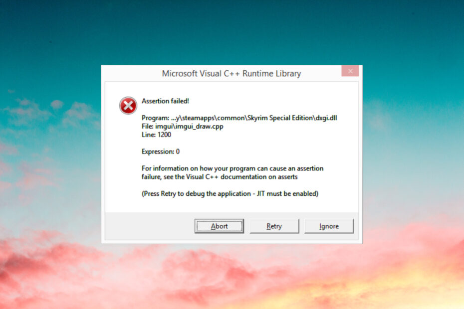 3 Methods to Fix Skyrim Microsoft Visual C++ Runtime Error