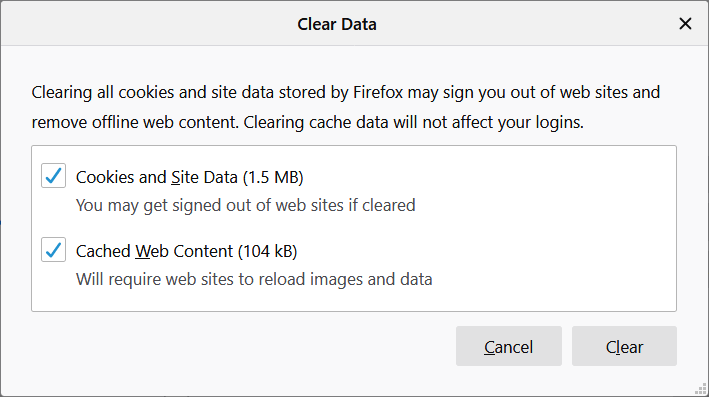 Clear Data window netflix error code m7363-1260-00000026