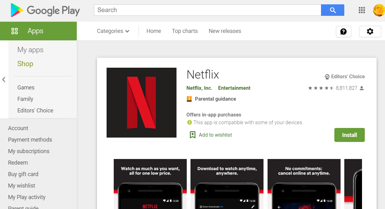 The Netflix page netflix error 10002, 112, 0013