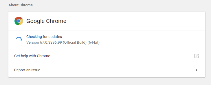 update chrome can't find the chrome menu button