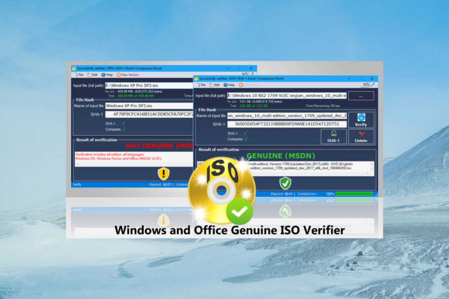 How to verify ISO files Windows and Office