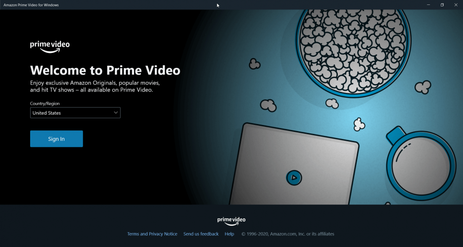 Amazon prime video country