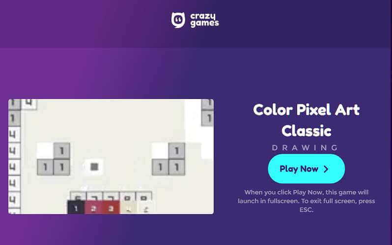 Color Pixel Art Classic 🕹️ Play on CrazyGames