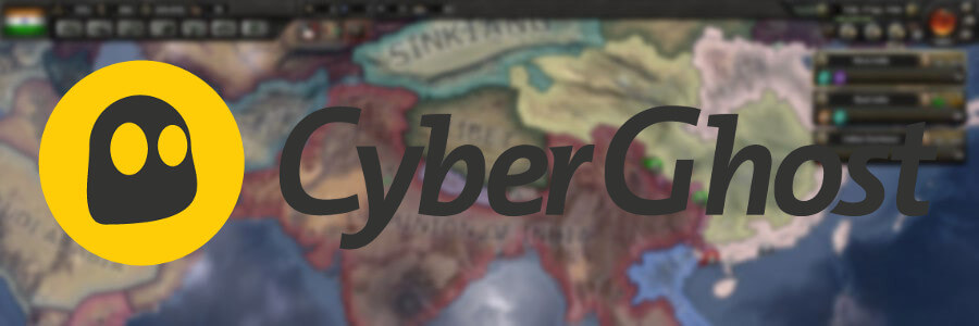 use CyberGhost VPN to reduce Hearts of Iron 4 ping