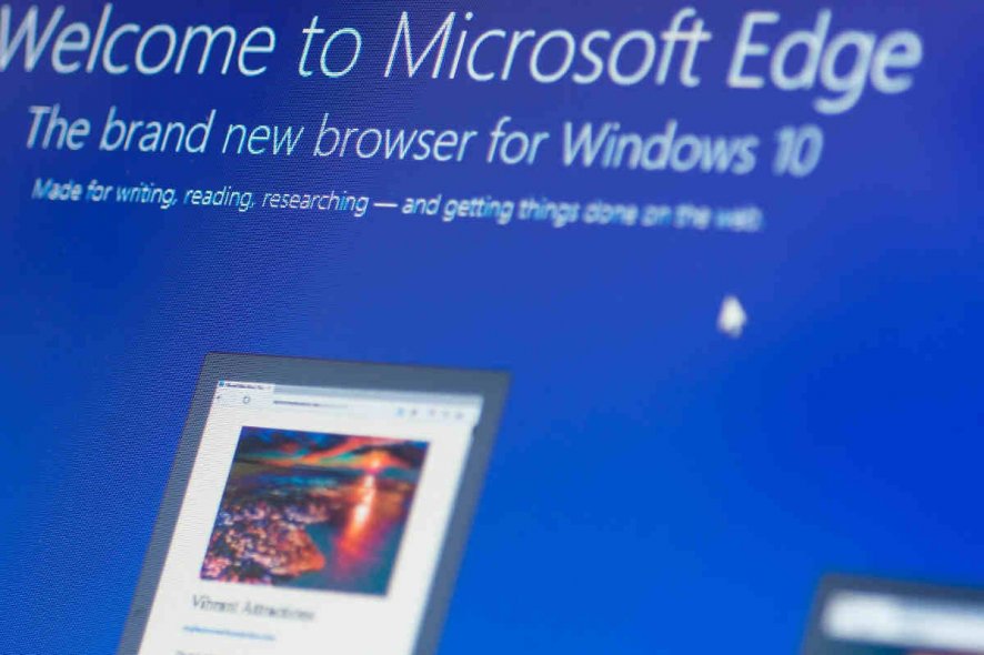 Microsoft Edge promo in Windows 10