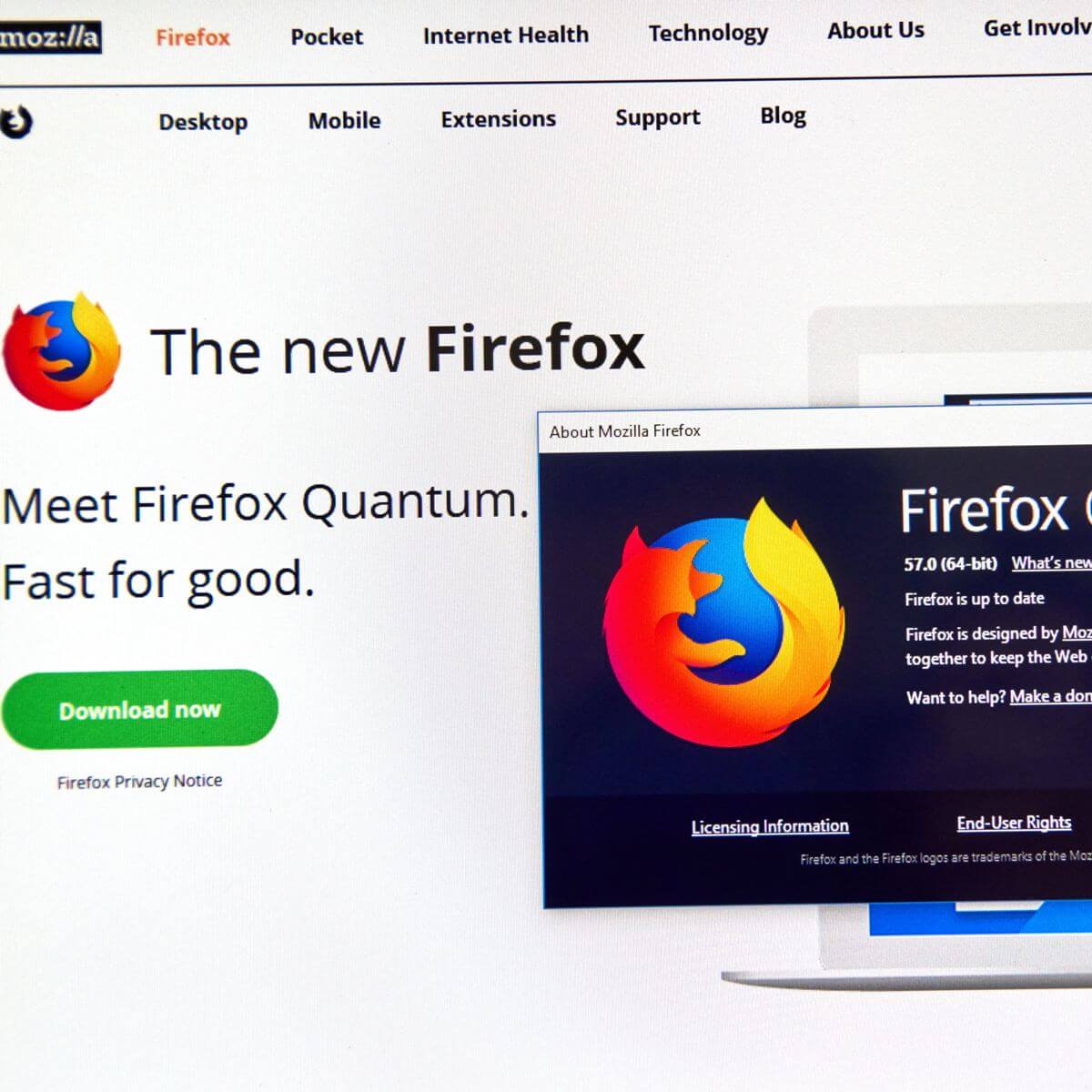 what is mozilla firefox written in