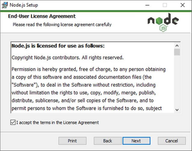 Agreement Node.js