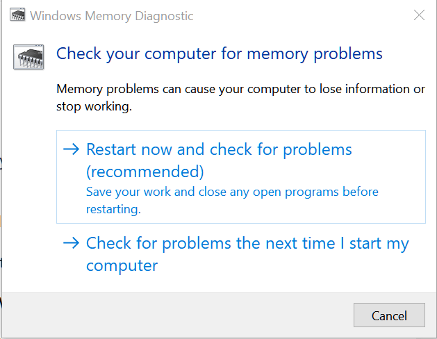 insufficient memory available to run setup