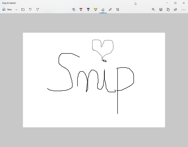 How to edit a caption with Snip & Sketch