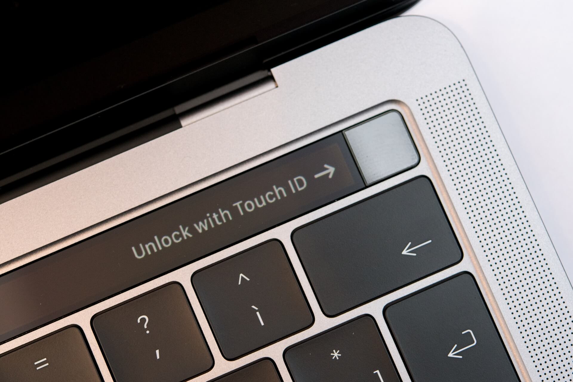 macbook pro fingerprint scanner