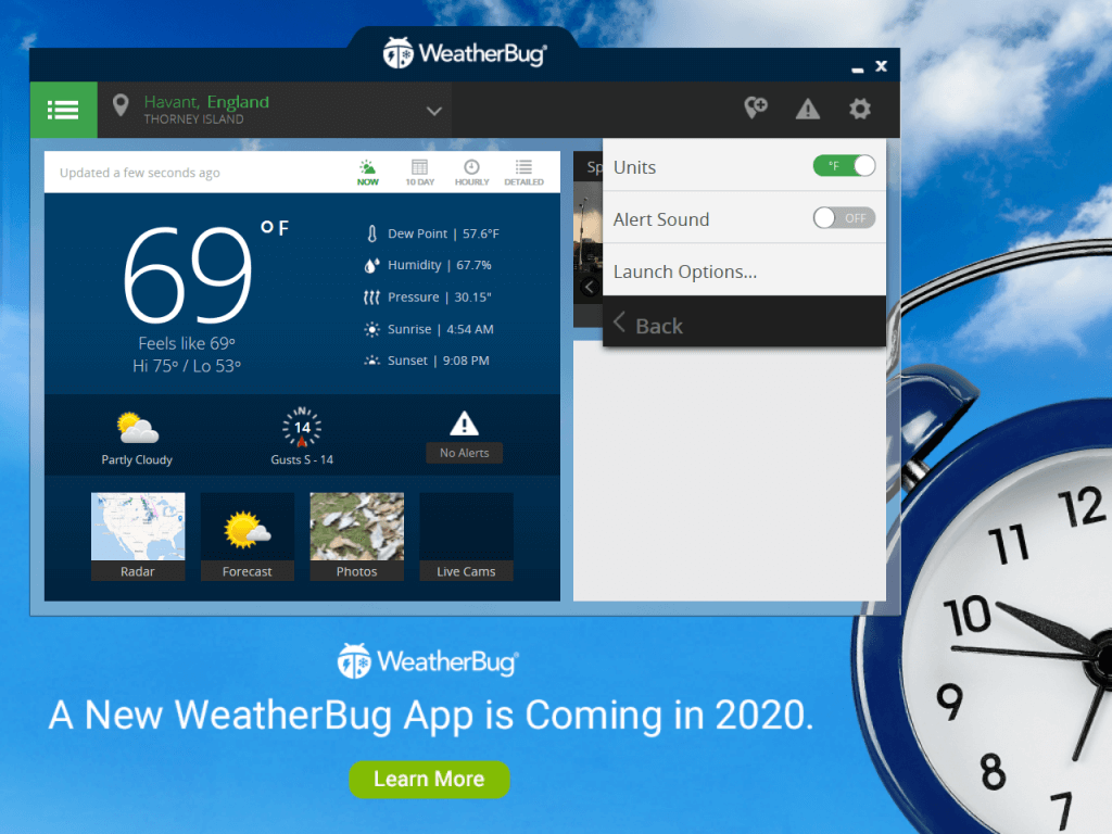 weatherbug desktop