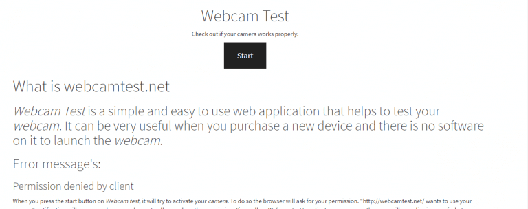 Webcam Test: 5 best online tools