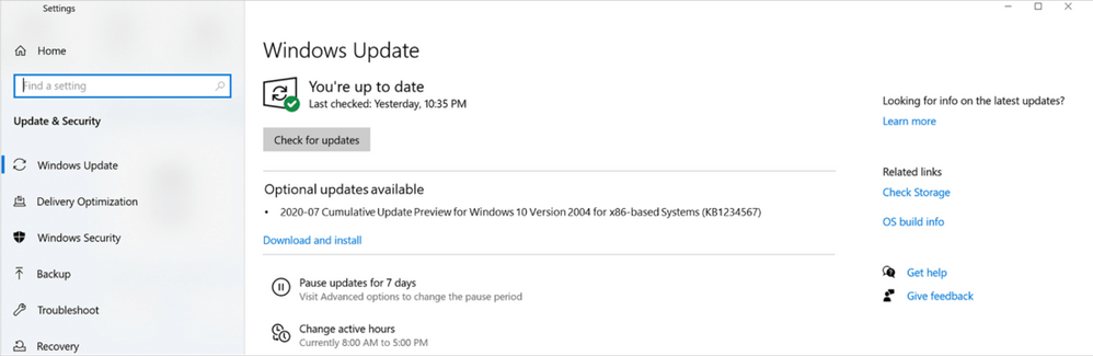 how to view available microsoft updates for windows 10