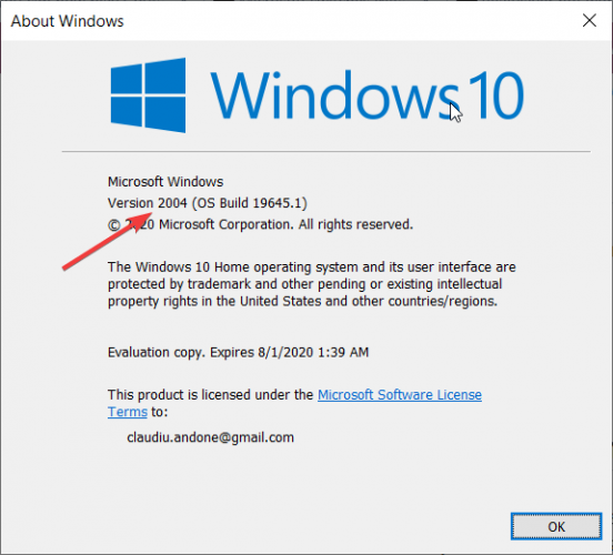 How to check Windows 10 version
