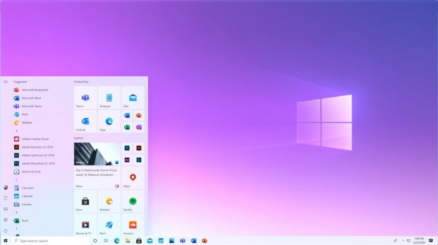 Windows 10 new start menu2