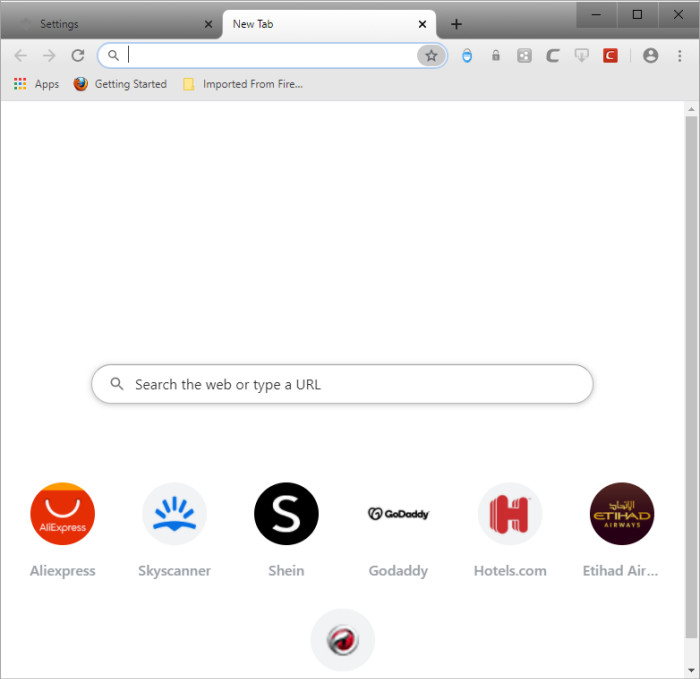 Comodo Dragon web browser