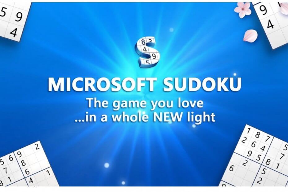 problems with microsoft sudoku not loading