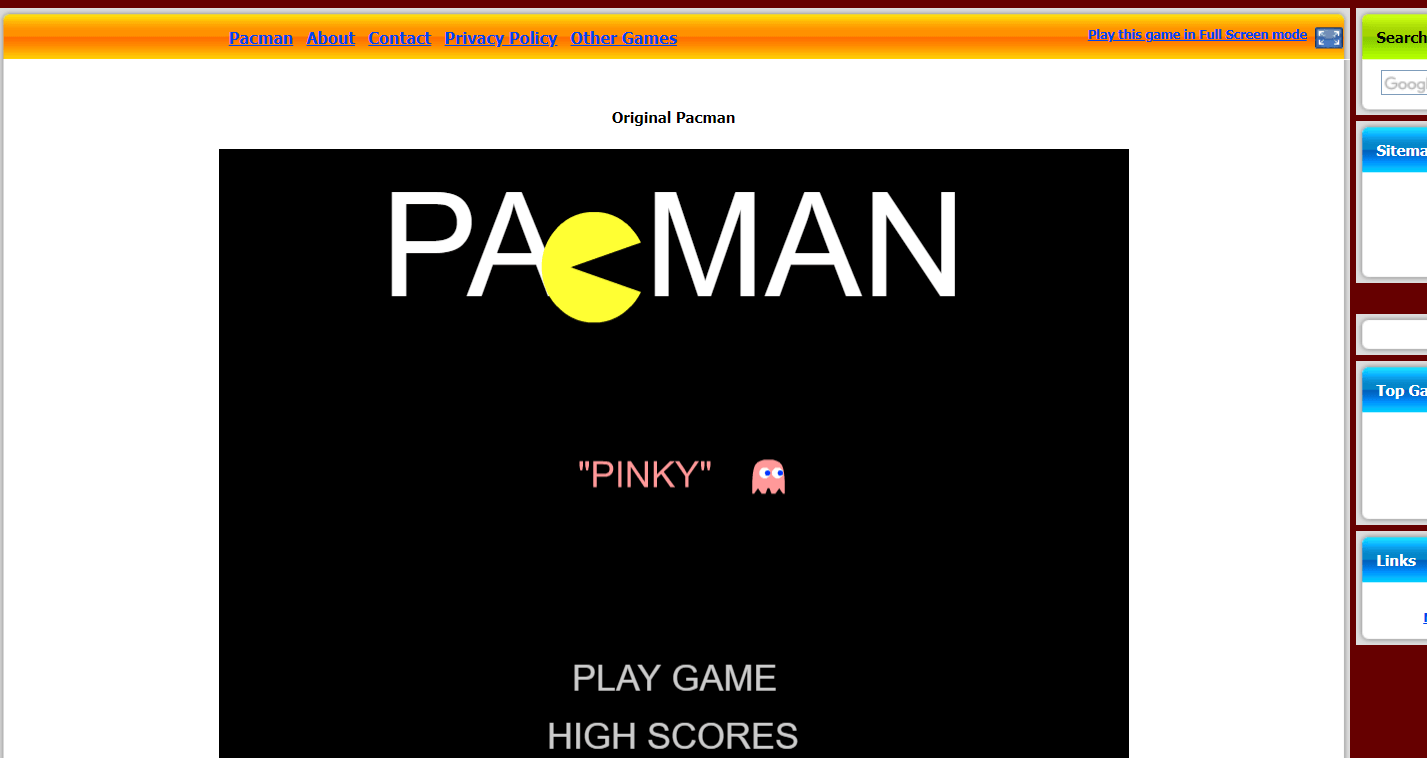 Pac-Man retro games online