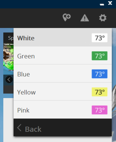 System tray icon option windows 10 temperature widget in taskbar